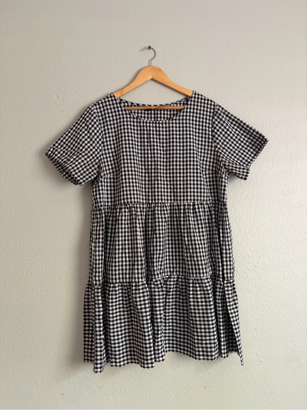 Black and White Gingham Dress